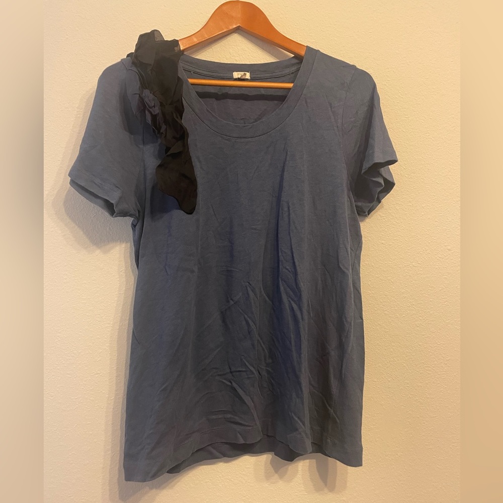 J Crew ruffle shirt